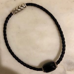 David Yurman Chevron and Stone Bracelet